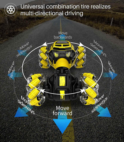 DoDoeleph 2196A RC Car 4WD Gesture Sensing Stunt 360°Spinning Double S –  DODOELEPHANT